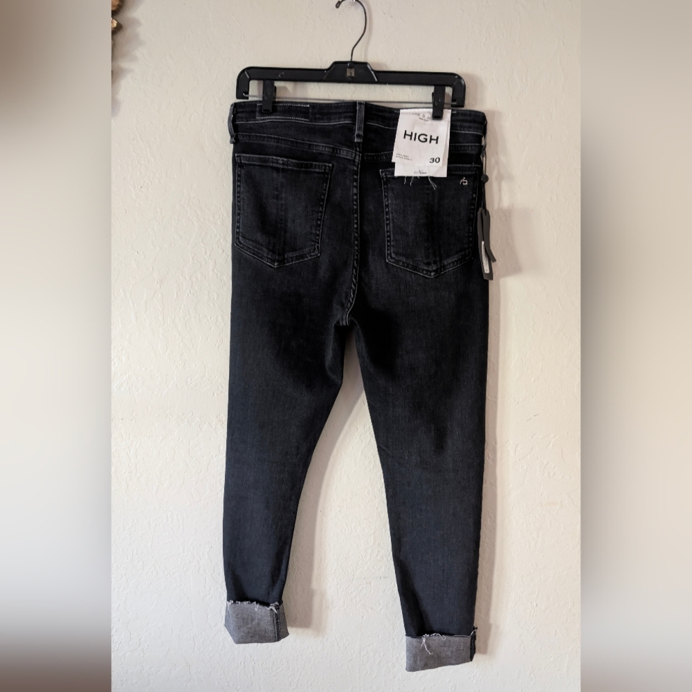 Rag & bone Women's Nina High Rise Jeans - Black NWT